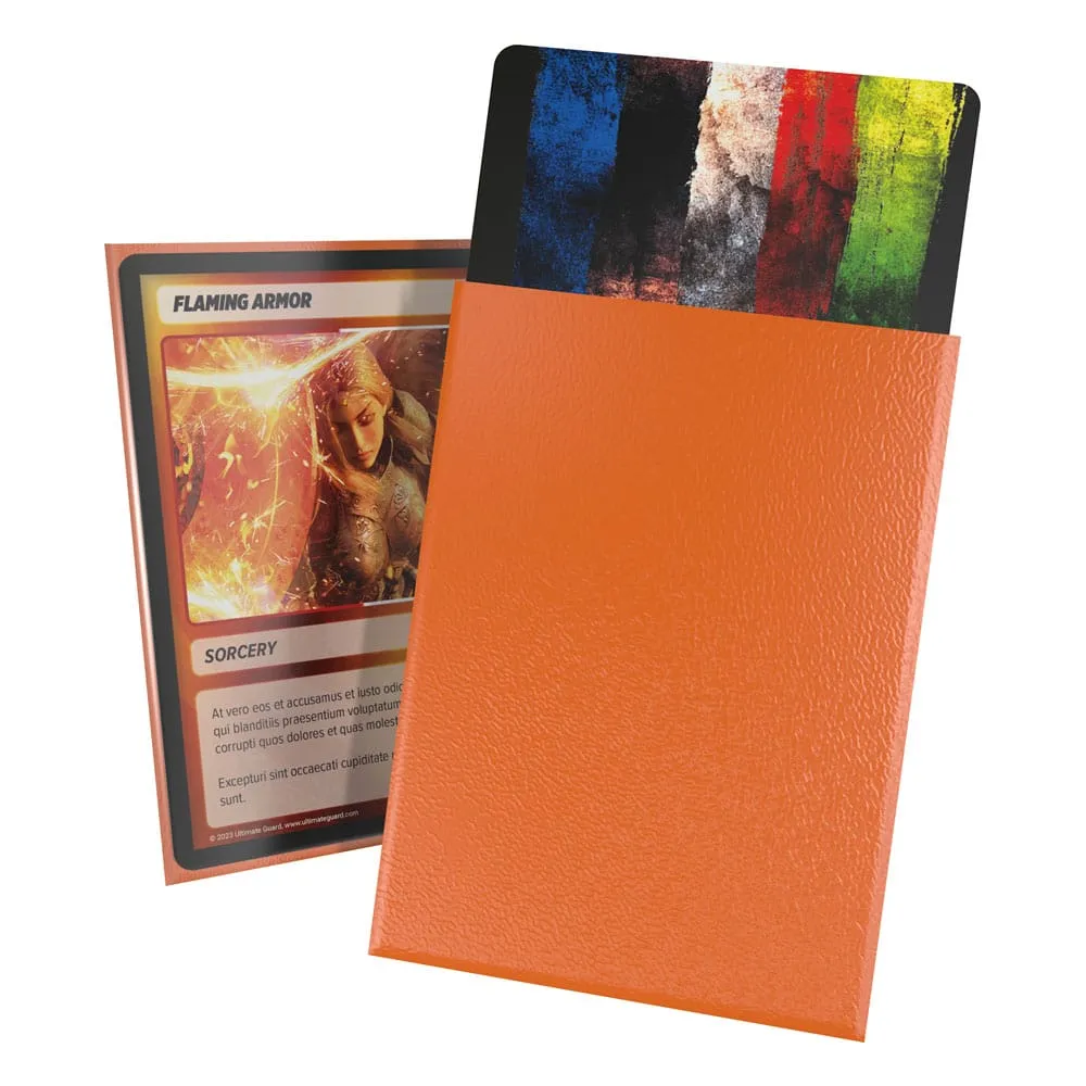 Ultimate Guard Cortex Sleeves Matte Standard Size 66 x 91 mm (100 Sleeves) - Orange